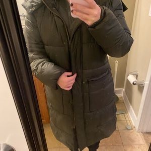 Army green coat or parka